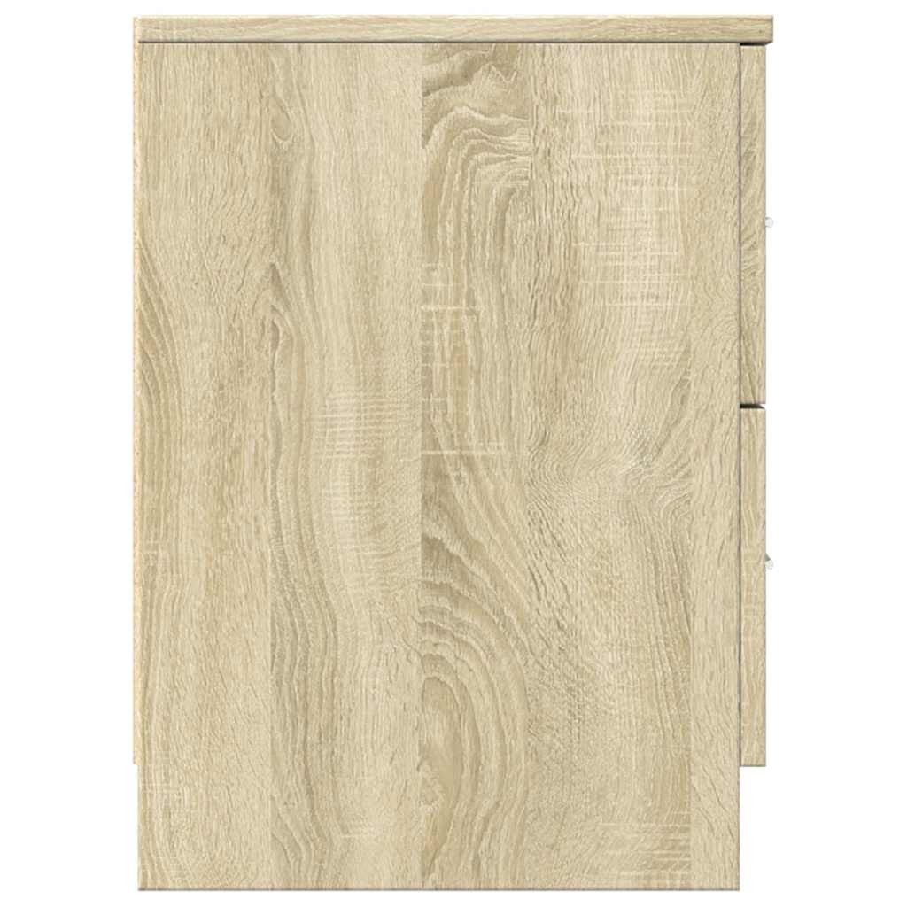 Bedside Cabinet with 2 Drawers Sonoma Oak 40x36x50 cm